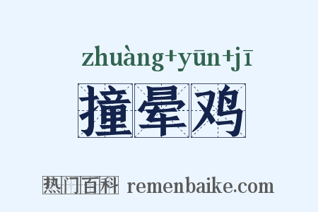 撞晕鸡是什么意思的图片